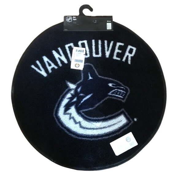 NHL Vancouver Canucks Puck Mat Round Rug 27" Officially Licensed Fanmats New - Picture 1 of 7